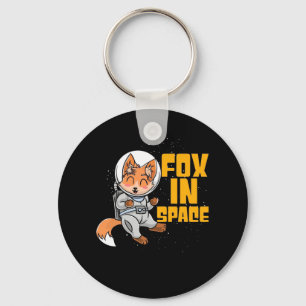 Fox In Space Key Ring