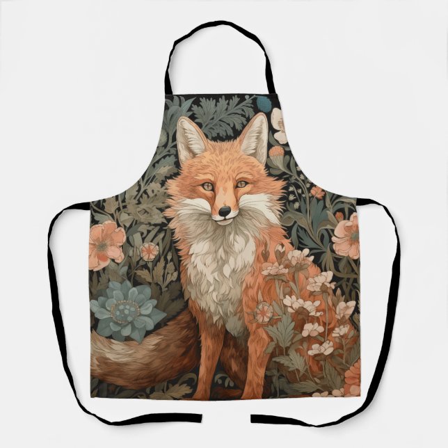 Fox in the Autumn Garden  Apron (Front)