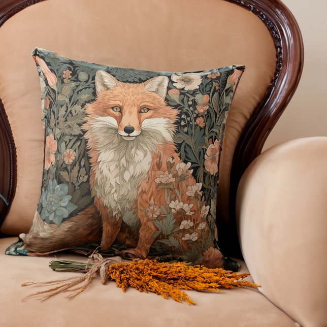 Fox in the Autumn Garden  Cushion (Creator Uploaded)