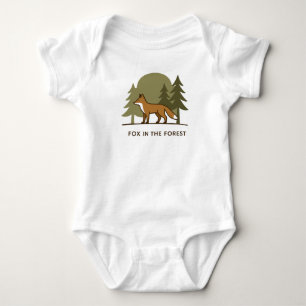 Fox in the Forest Baby Bodysuit