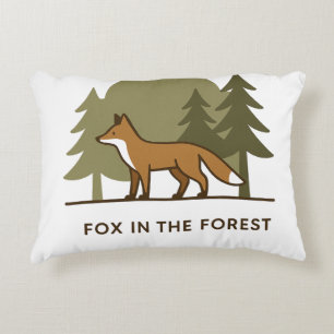 Fox in the Forest Decorative Cushion