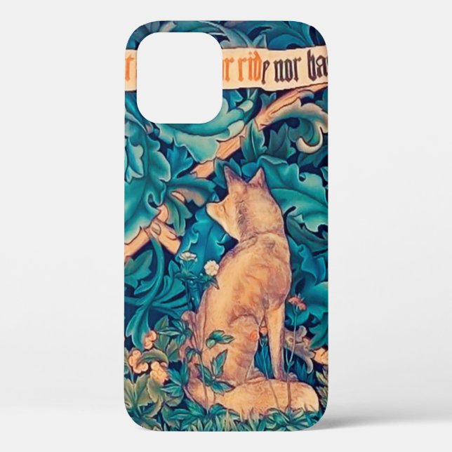 Fox in The Forest, William Morris Case-Mate iPhone Case (Back)