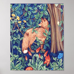 Fox In The Forest William Morris Poster