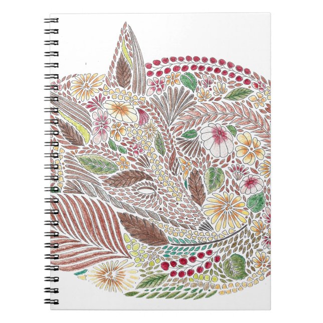 Fox in the Leaves Notebook (Front)