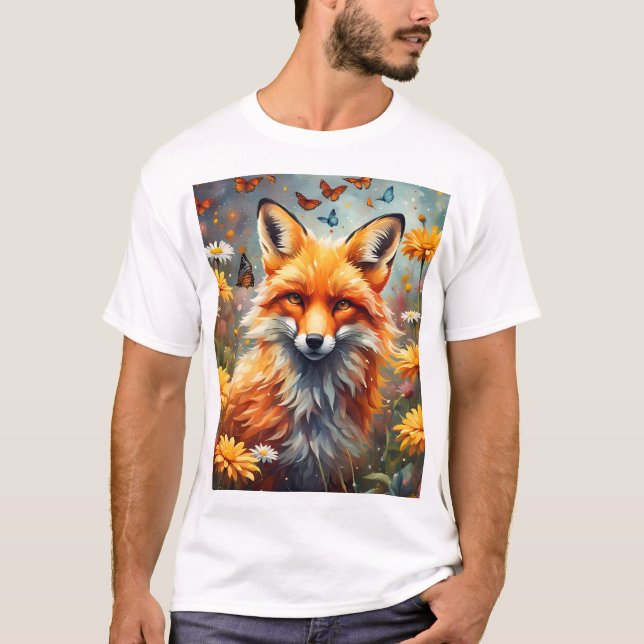 fox in the meadow T-Shirt (Front)