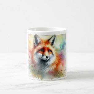Fox in the Serene Forest 230924AREF126 - Watercolo Coffee Mug