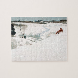 Fox in the Snow by Newell Convers Wyeth Jigsaw Puzzle