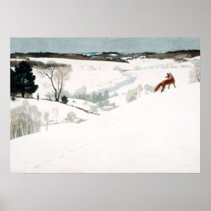 Fox in the Snow by Newell Convers Wyeth Poster