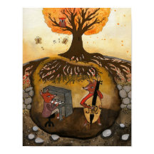 Fox Jam - Two Foxes Playing Music