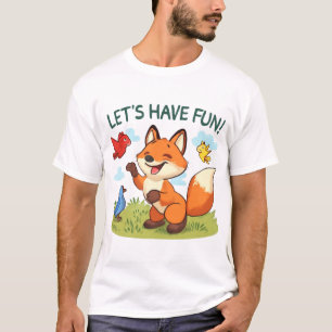 Fox Joking with Birds – Just Kidding Scene T-Shirt