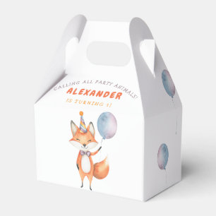 Fox Kids Birthday Party Favour Box