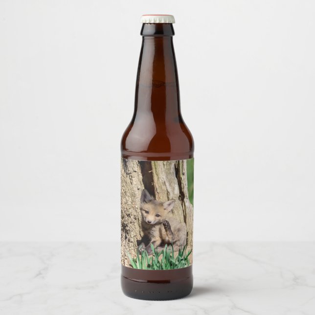 Fox Kit in the Hudson Valley Beer Bottle Label (Front)