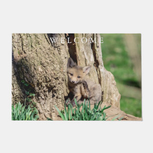 Fox Kit in the Hudson Valley Doormat