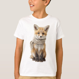 Fox Kit Scarf Charm Kids T-Shirt