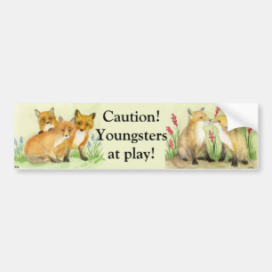 Fox Kits Bumper Sticker
