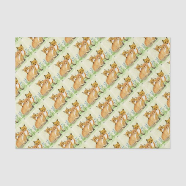 Fox Kits Tissue Paper (Front)