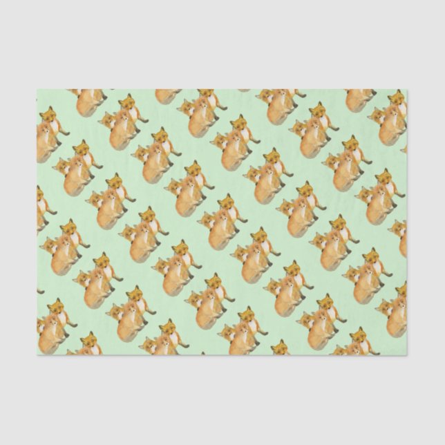 Fox Kits Tissue Paper (Front)
