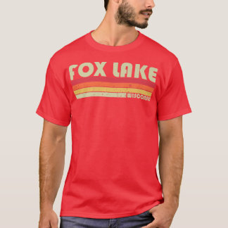 FOX LAKE WISCONSIN Funny Fishing Camping Summer Gi T-Shirt
