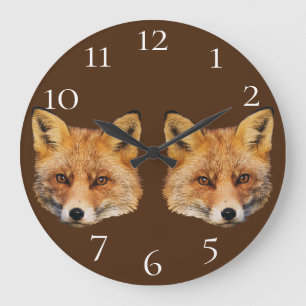 Fox Large Clock