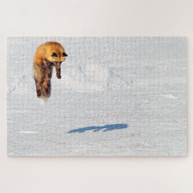 Fox Leap | Yukon, Canada Jigsaw Puzzle (Horizontal)