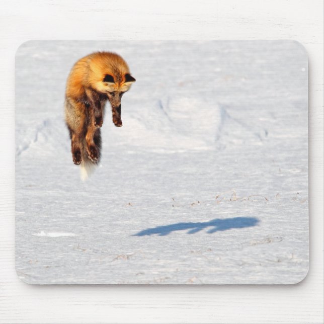 Fox Leap | Yukon, Canada Mouse Mat (Front)