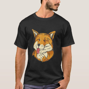 Fox licking his mitts T-Shirt