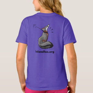 Fox Logo Colour Girls T-Shirt Stacy Baker Art back