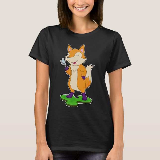 Fox Magnifying glass T-Shirt (Front)