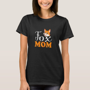 Fox Mama Mum Cute Fox Animal Women Zip T-Shirt