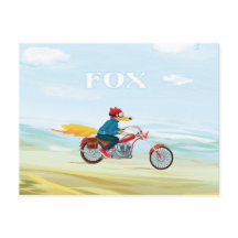 Fox-Man Postcard