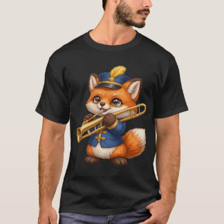 Fox Marching Band with Trombone T-Shirt