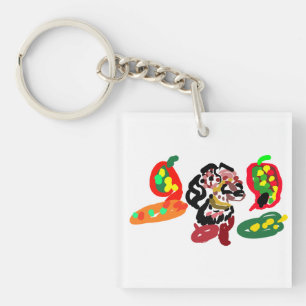 Fox mark autumn key ring