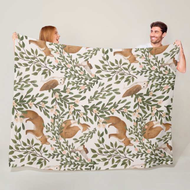 Fox Meadow 60x80 Fleece Blanket (In Situ)