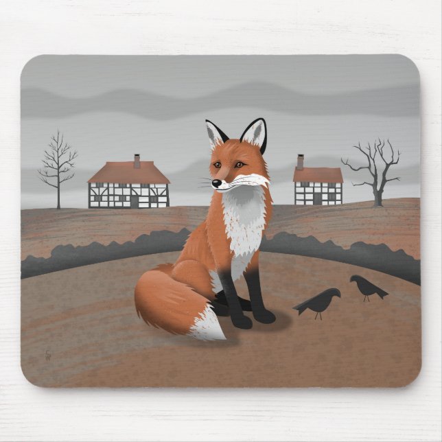Fox Mouse Mat (Front)