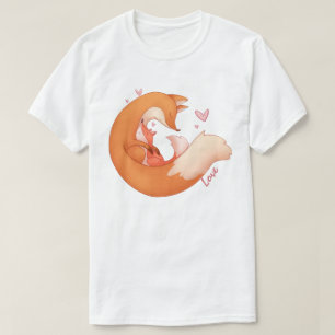 Fox Mum and Baby T-Shirt