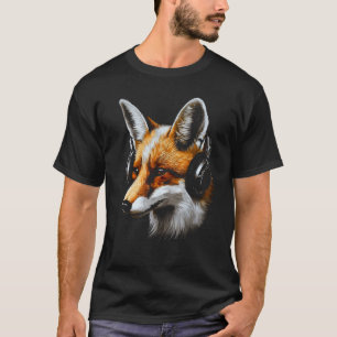 Fox Music Headphones Animal Fox T-Shirt