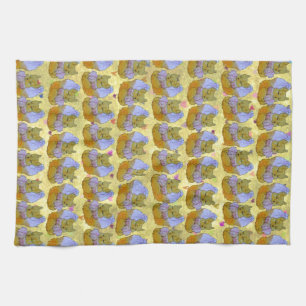 Fox named Dice Tea Towel