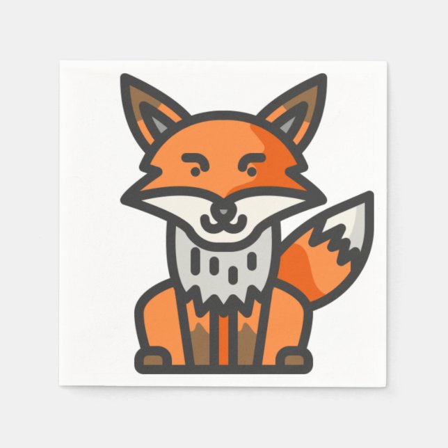 fox napkin (Front)