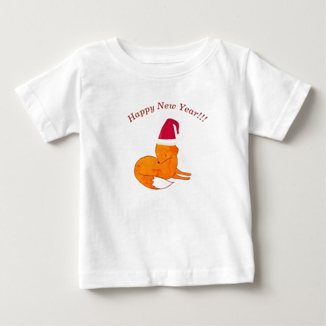 Fox New Year Custom  Baby T-Shirt (Front)
