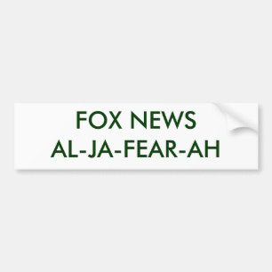 FOX NEWSAL-JA-FEAR-AH - Customised Bumper Sticker