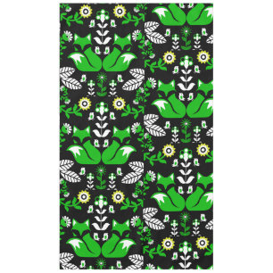Fox Nordic Scandinavian Folk Art     Tablecloth