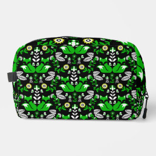 Fox Nordic Scandinavian Folk Art Tablecloth Dopp Kit