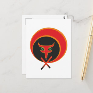 Fox of life - Red. Postcard