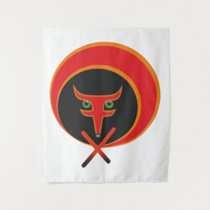 Fox of life - Red. Tapestry