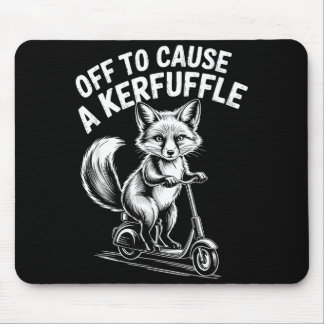 Fox off to cause a kerfuffle cottagecore chaos  mouse mat