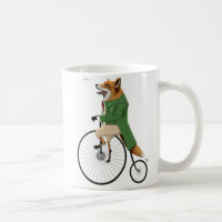Fox on bike