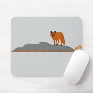 Fox on the Rock Mouse Pad