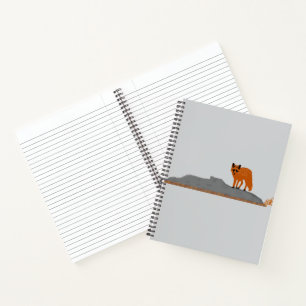 Fox on the Rock Spiral Notebook