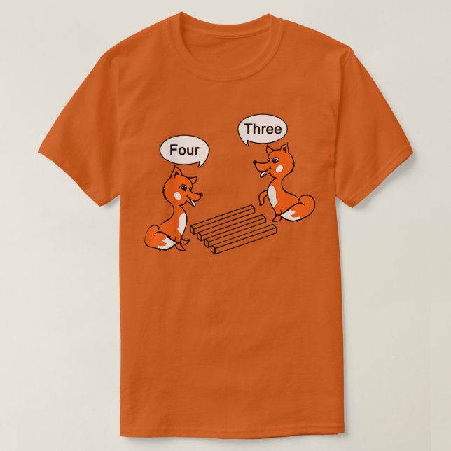 Fox Optical illusion Trick  T-Shirt (Design Front)