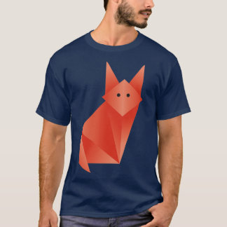 fox origami japanese art T-Shirt